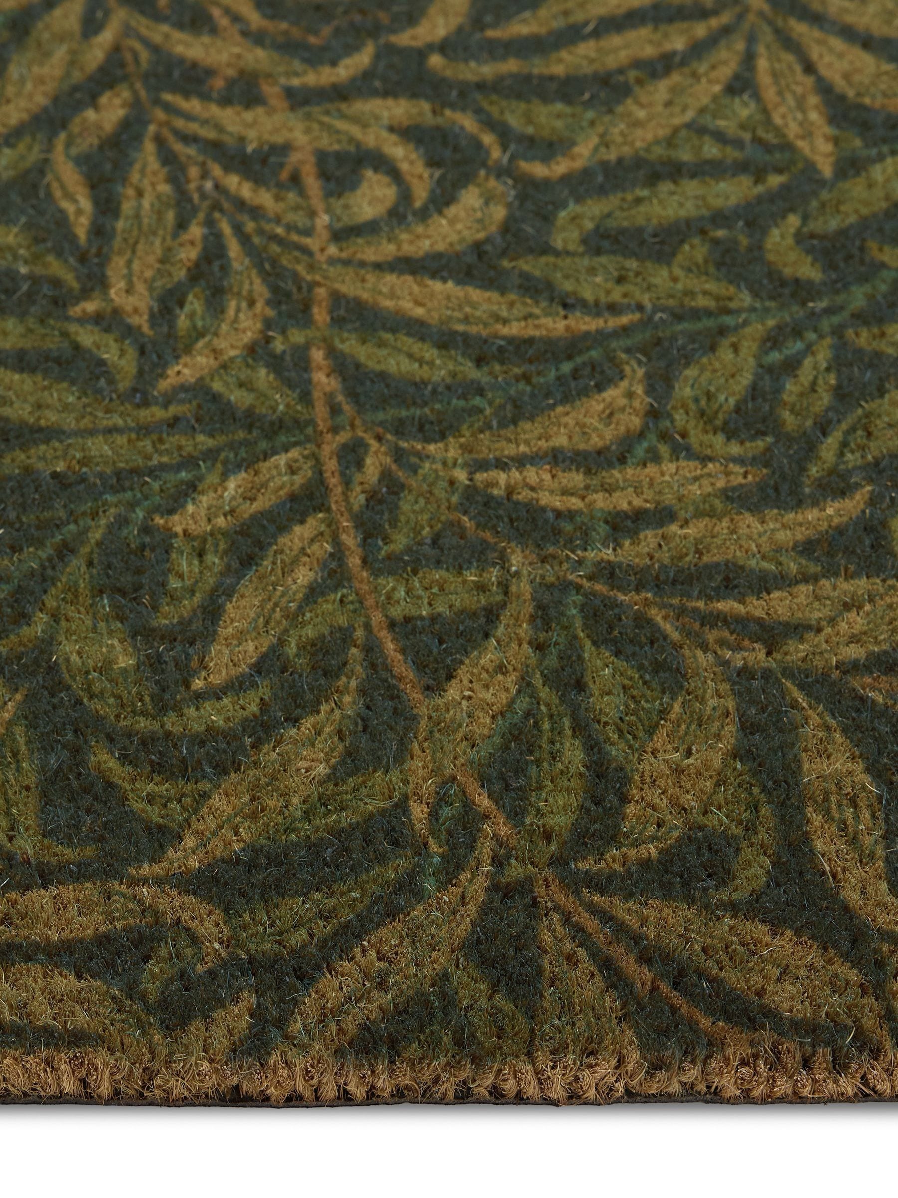 Morris & Co Willow Boughs coir doormat 75x45cm, imported from the UK