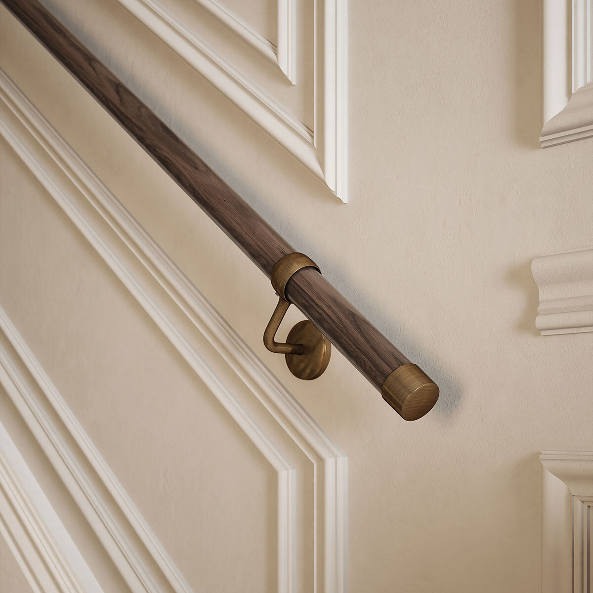 Rothley ebony handrail kit 3600mm - British product