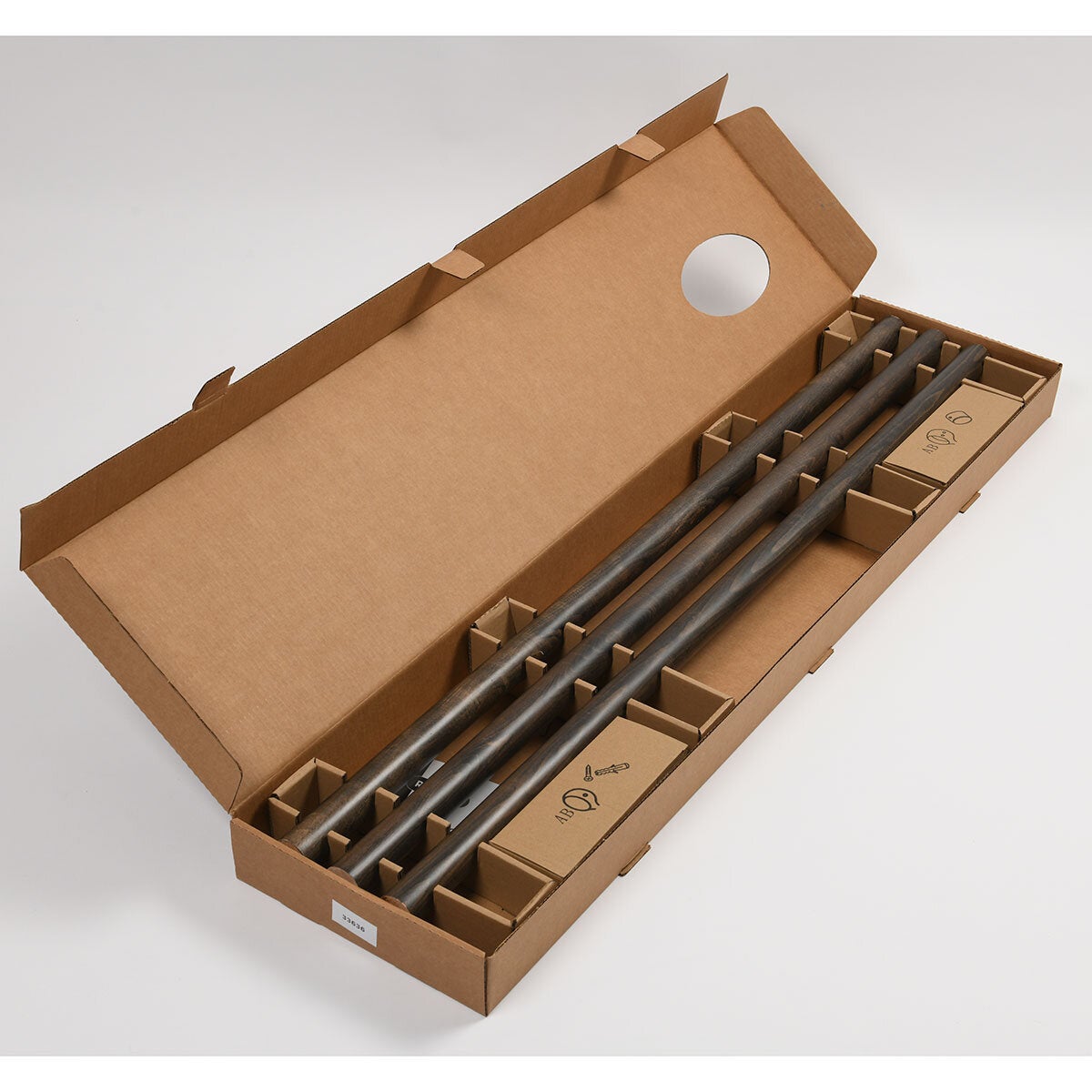 Rothley ebony handrail kit 3600mm - British product
