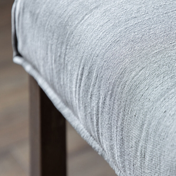 Gallery bar stool grey linen 2 pack - British product