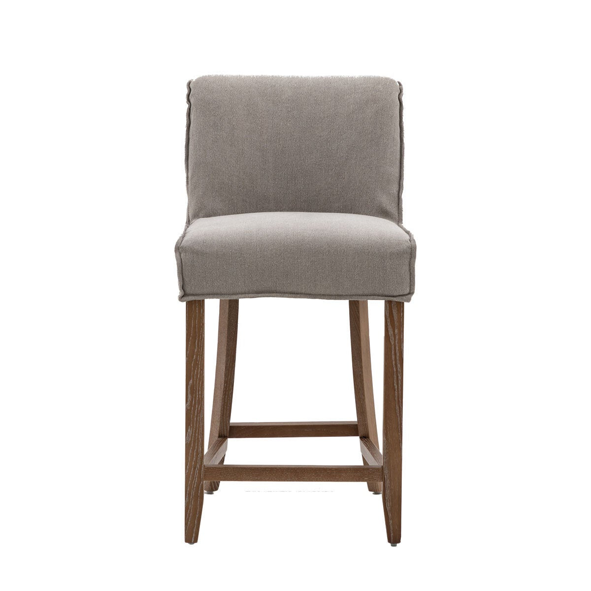 Gallery bar stool grey linen 2 pack - British product