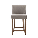 Gallery bar stool grey linen 2 pack - British product