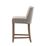 Gallery bar stool grey linen 2 pack - British product