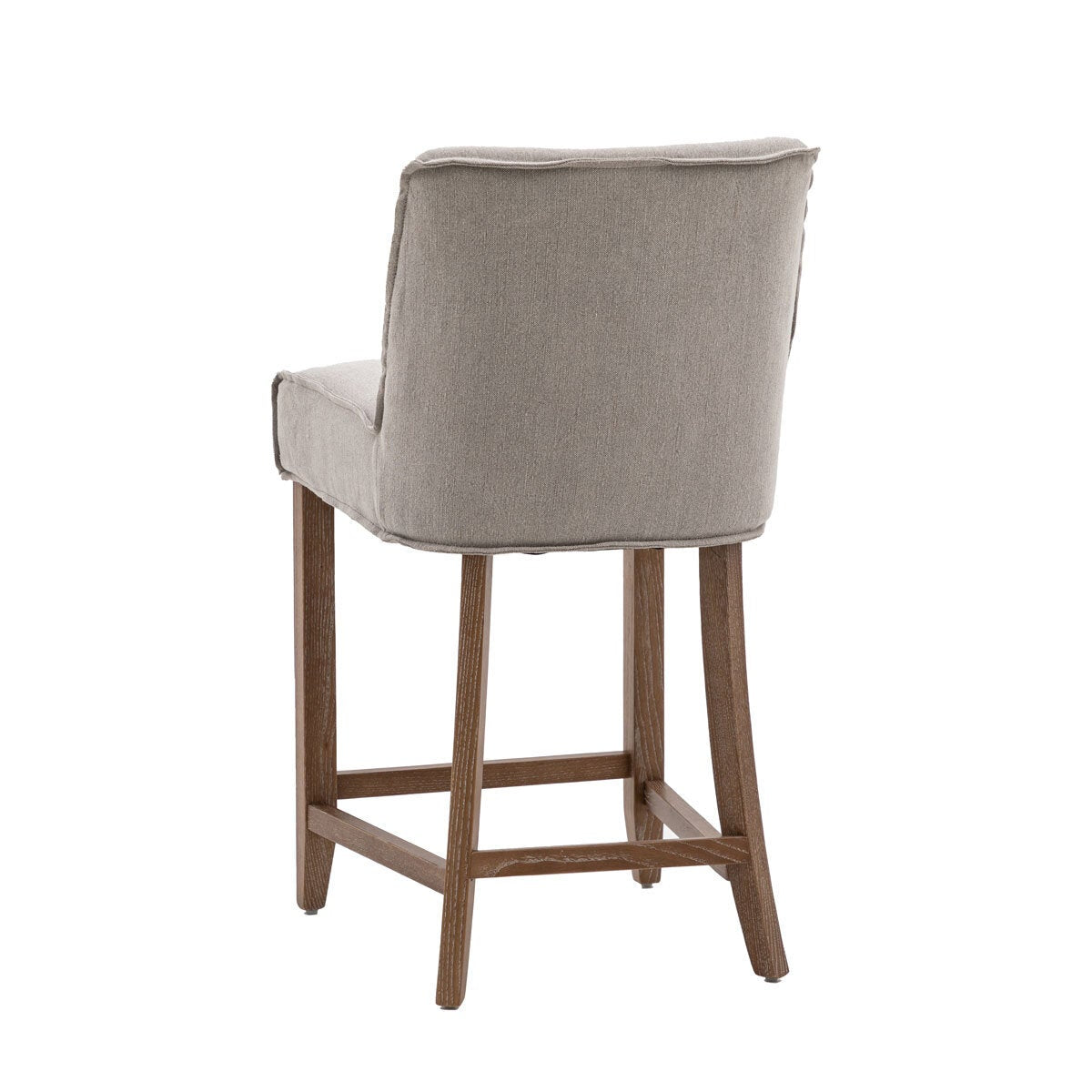 Gallery bar stool grey linen 2 pack - British product