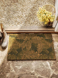 Morris & Co Acanthus coir doormat green - British product