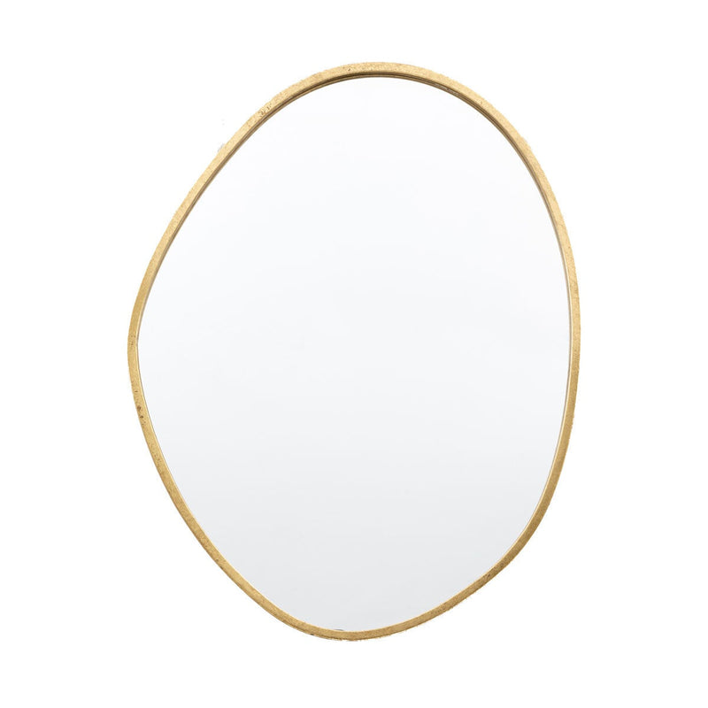 Gallery gold pebble mirror 70x90cm - British product