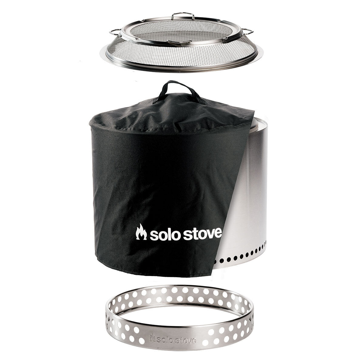 Solo Stove Bonfire 2.0 Wood Burning Stainless Steel Fire Pit Bundle GOODS Costco UK