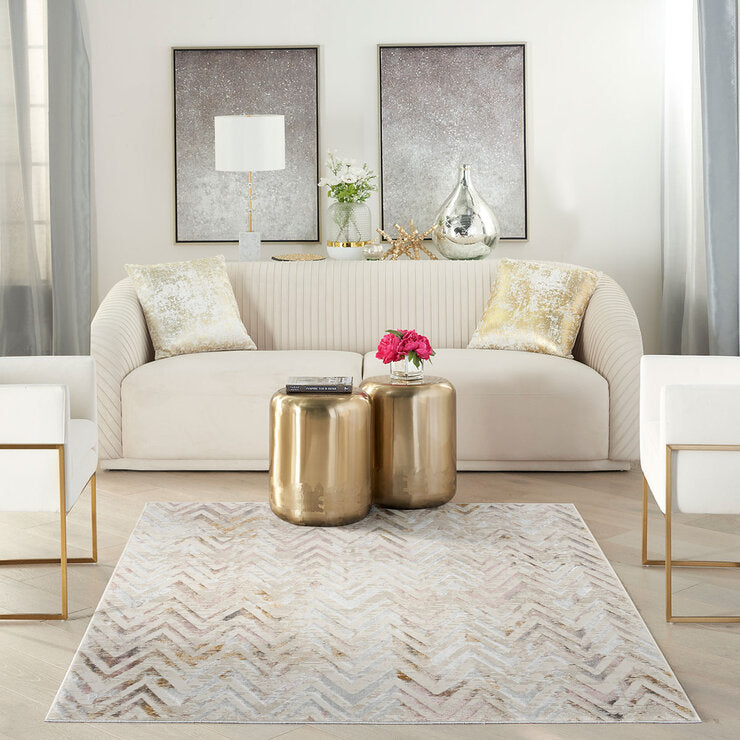 Nourison Glitz Multi rug 180x120cm, imported from the UK