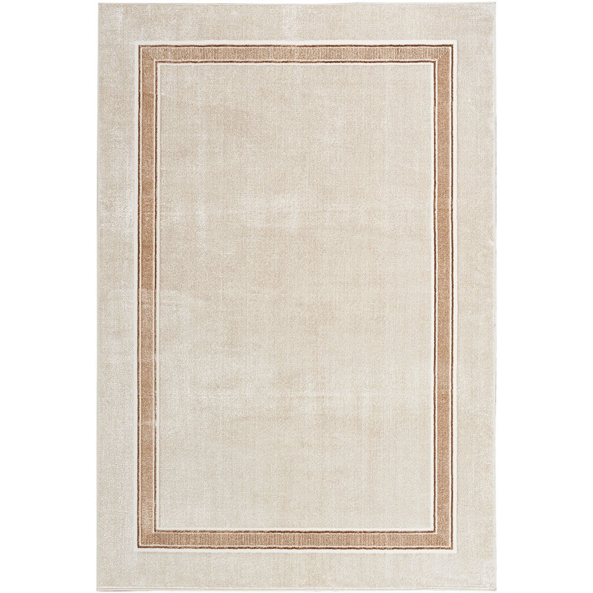 Nourison Glitz cream border rug 300 x 239 cm, imported from the UK