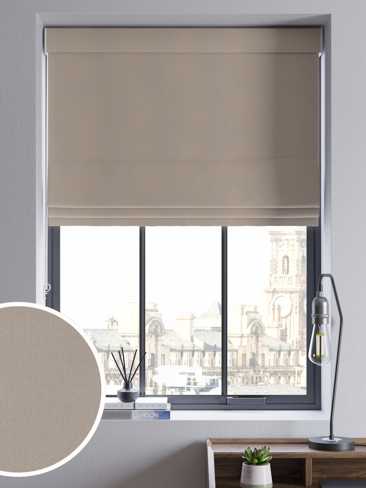 Next roman blinds dark natural - British product
