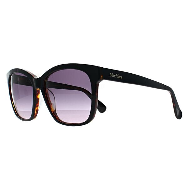 Lunettes de soleil femme Max Mara MM0042 Logo9 noir gradient - Produit britannique