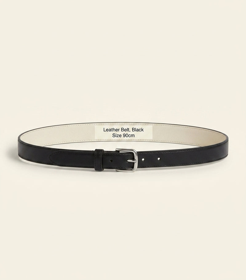 McQueen leather T-Bar belt, UK version