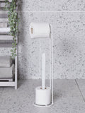 White Wire Toilet Roll Holder