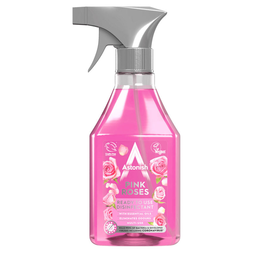 Astonish Pink Roses Ready to Use Disinfectant Accessories & Cleaning ASDA   