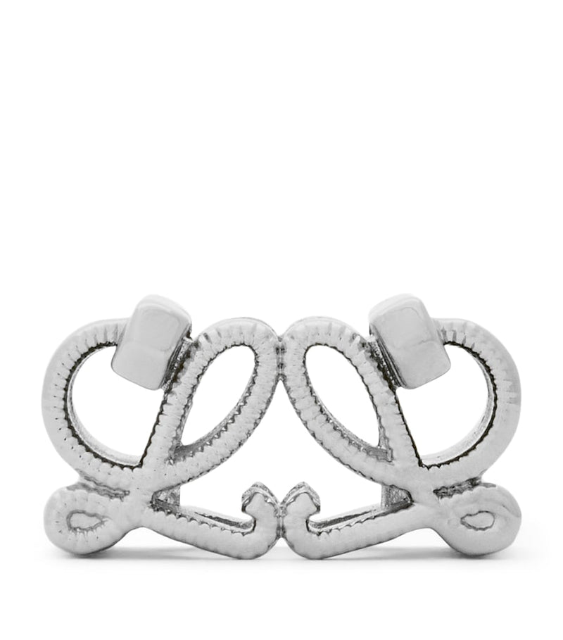 LOEWE Double L Dice Charm silver-tone metal, imported from the UK