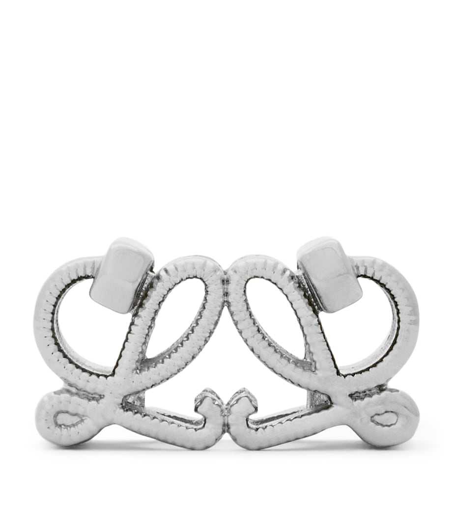 LOEWE Double L Dice Charm silver-tone metal, imported from the UK