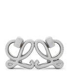 LOEWE Double L Dice Charm silver-tone metal, imported from the UK