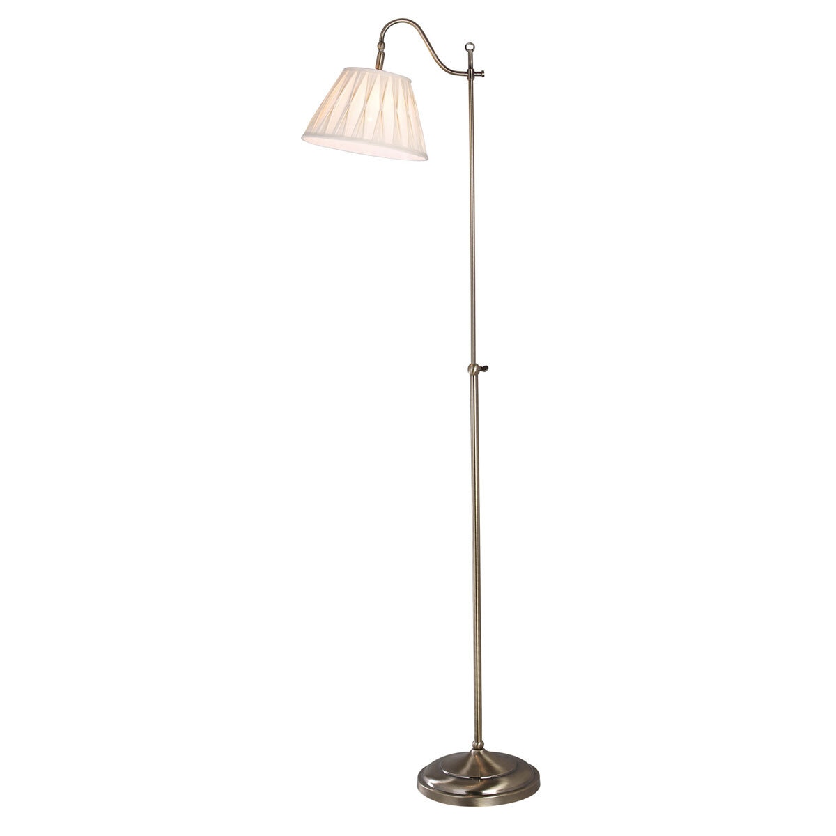 Suffolk Rise & Fall Floor Lamp with Pleated Shade GOODS Costco UK