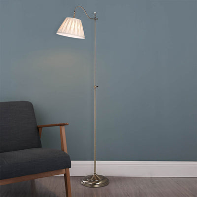 Costco UK Suffolk Rise and Fall Floor Lamp with Pleated Shade - Kjøp online hos McGrocer