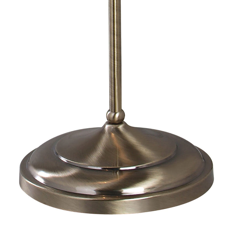 Suffolk rise and fall adjustable floor lamp with pleated shade (British brand)
