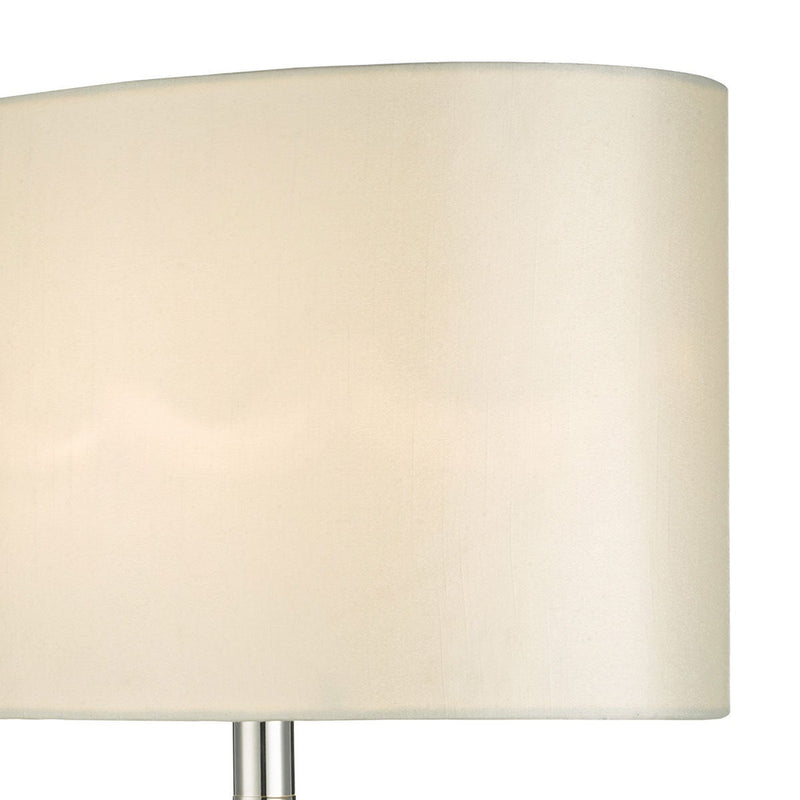 Syracuse mercury glass table lamp with cream shade (British brand)