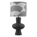 Miho black & bronze table lamp, imported from the UK