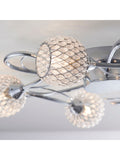 Gallery Home Chrome 5 Light Flush Edmonton Flush Ceiling Light