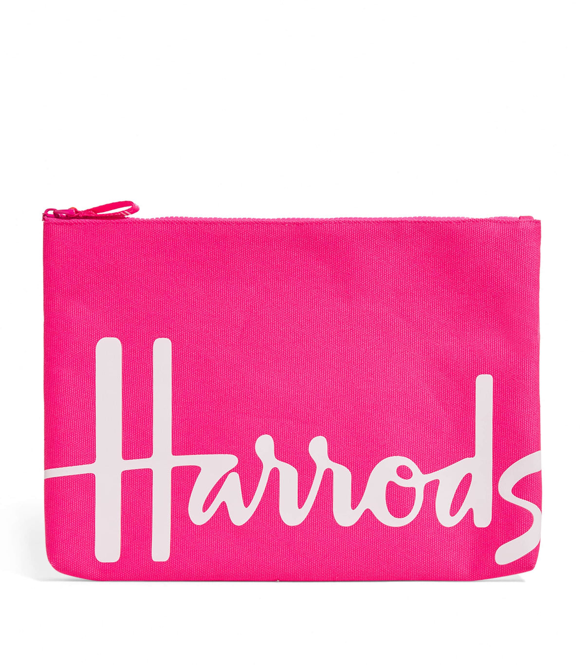 Harrods Large Cotton Logo Pouch, UK version