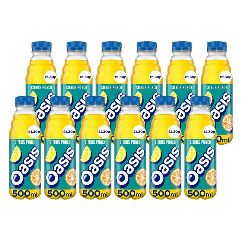 Oasis Citrus Punch Mixed Citrus 6 Litre Pack, imported from the UK
