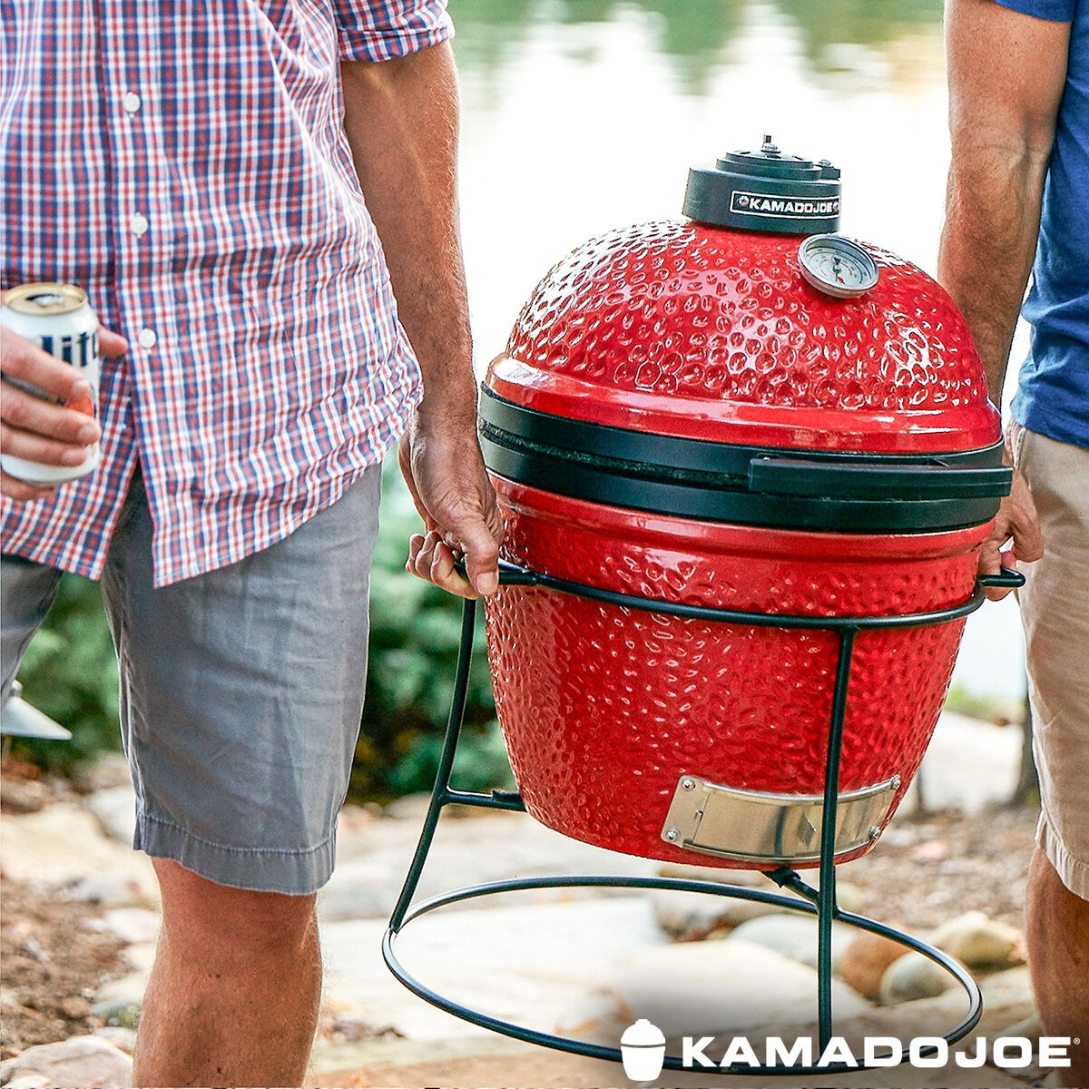 Kamado Joe Junior 13,5-tommers keramisk kullgrill, importert fra Storbritannia