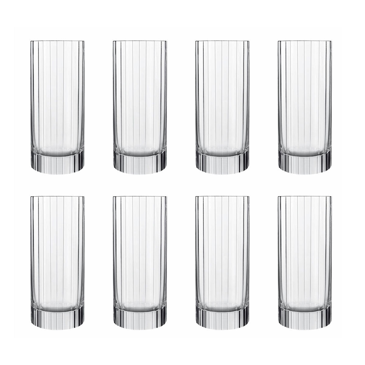 Luigi Bormioli Bach hi-ball glasses 360ml 8 pack, imported from the UK