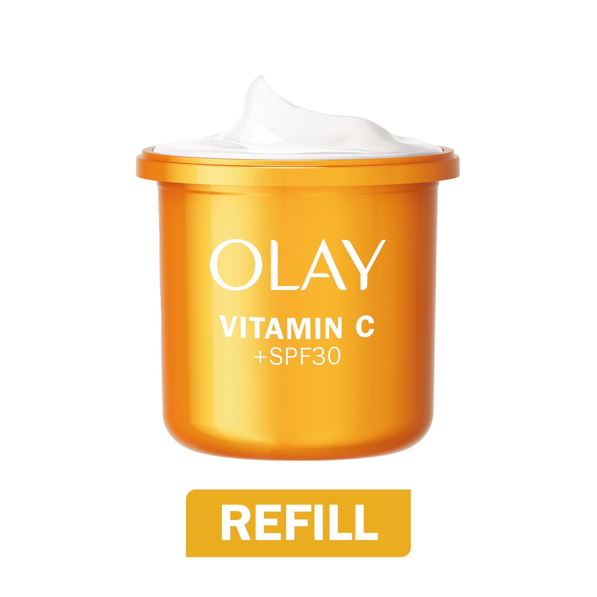 Olay Vitamin C Face Moisturiser SPF 30 Refill Brightening Skincare Cream 50ml GOODS Sainsburys   