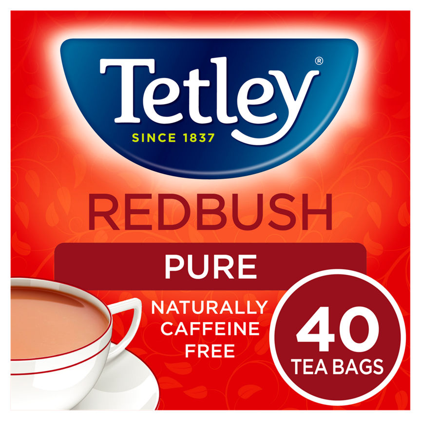 Tetley Pure Red Bush 40 Tea Bags