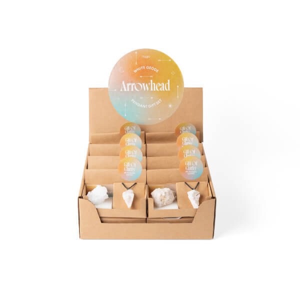 Myga geode quartz gift set, hand-selected stones - British product