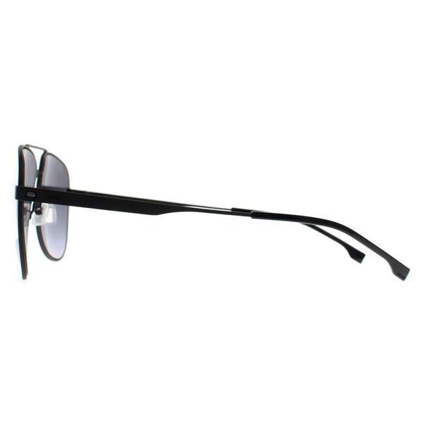 Hugo Boss BOSS 1641/S black gradient aviator sunglasses - British product