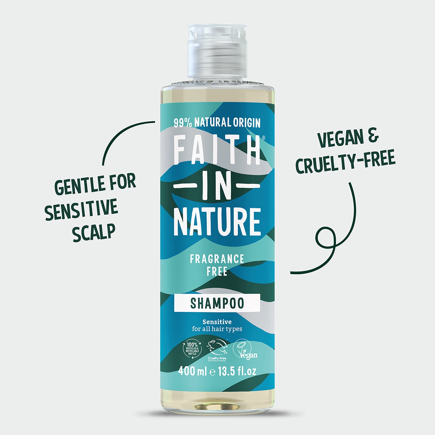 Faith in Nature Fragrance Free Shampoo 400ml