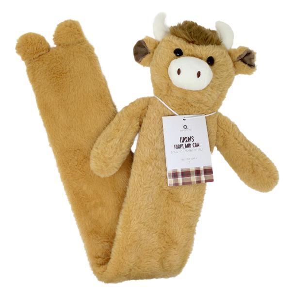 Aroma Home Highland Cow long hot water bottle, imported from the UK