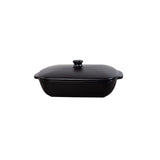 George Home Black Barbican Round Casserole Dish GOODS ASDA   