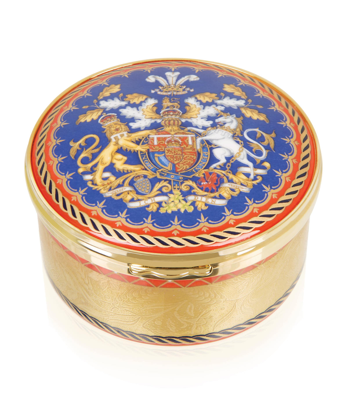 Harrods commemorative hinged box for the Prince of Wales 70th birthday, UK version
