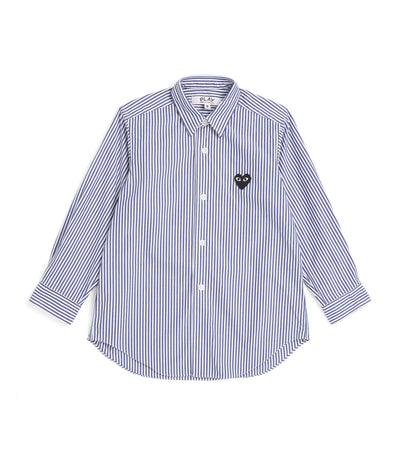 Harrods Comme Des Garçons Cotton Stripe Heart Button-Up Shirt for Kids (2-6 Years)- Buy online at McGrocer