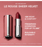 Givenchy Le Rouge Sheer Velvet Refillable Matte Lipstick, UK version