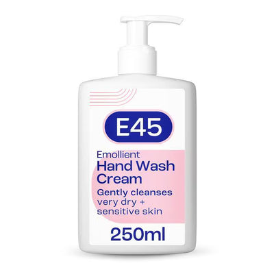 E45 Emollient Wash Cream Sensitive Skin Moisturising Hand Body Wash 250ml