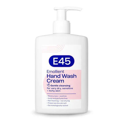 Superdrug E45 Emollient Wash Cream Sensitive Skin Moisturising Hand Body Wash 250ml - Kjøp online hos McGrocer