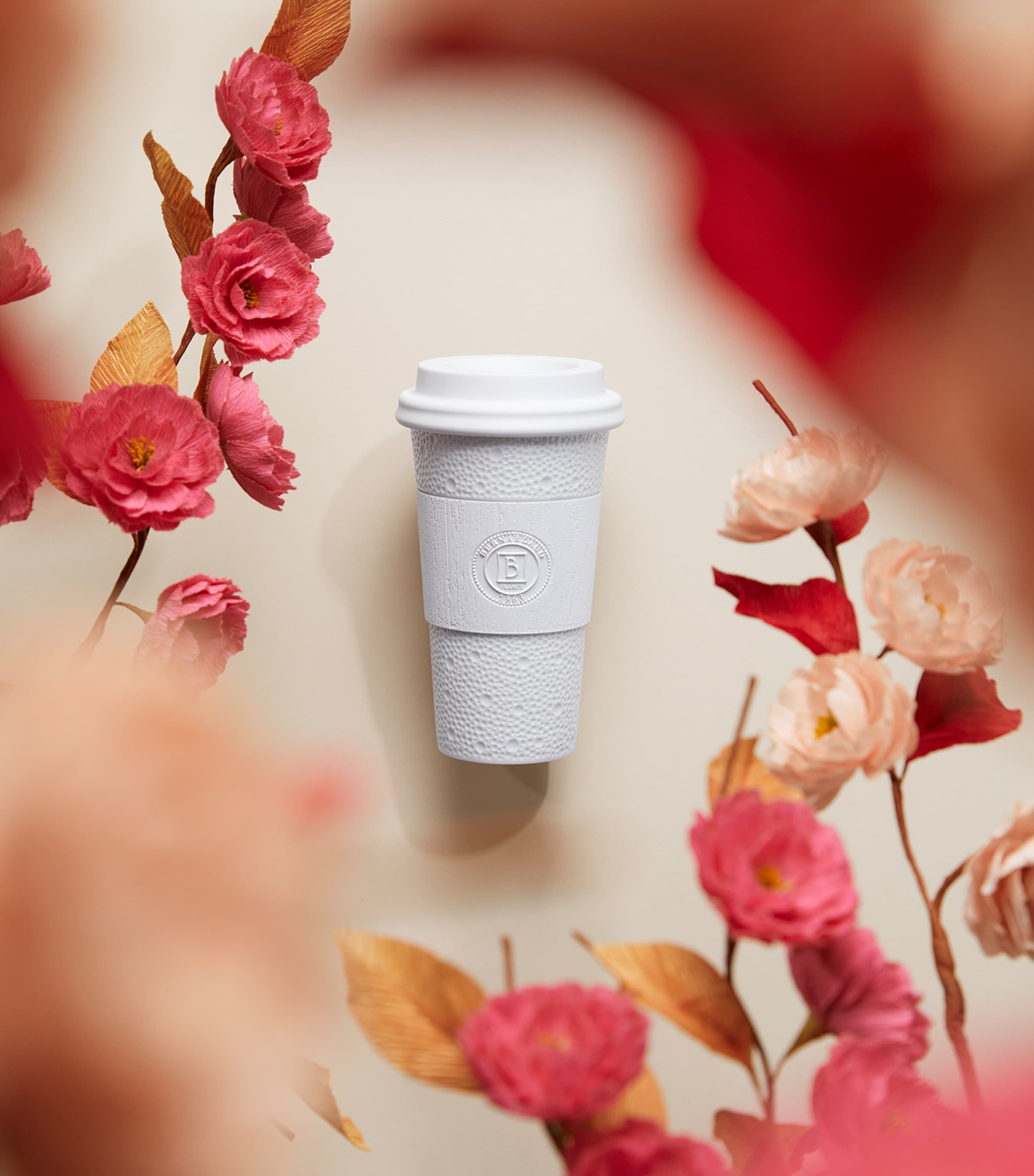 Bernardaud Ecume Nomad travel mug - British product