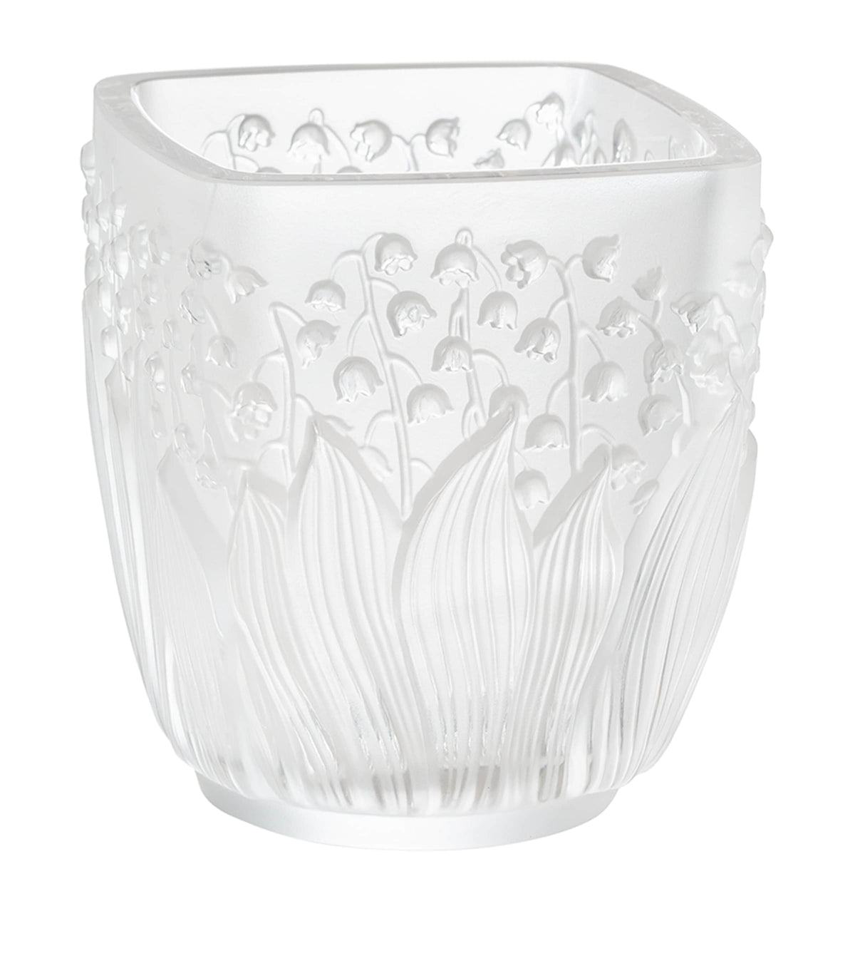 Lalique crystal Muguet votive vase 10.5cm, UK version