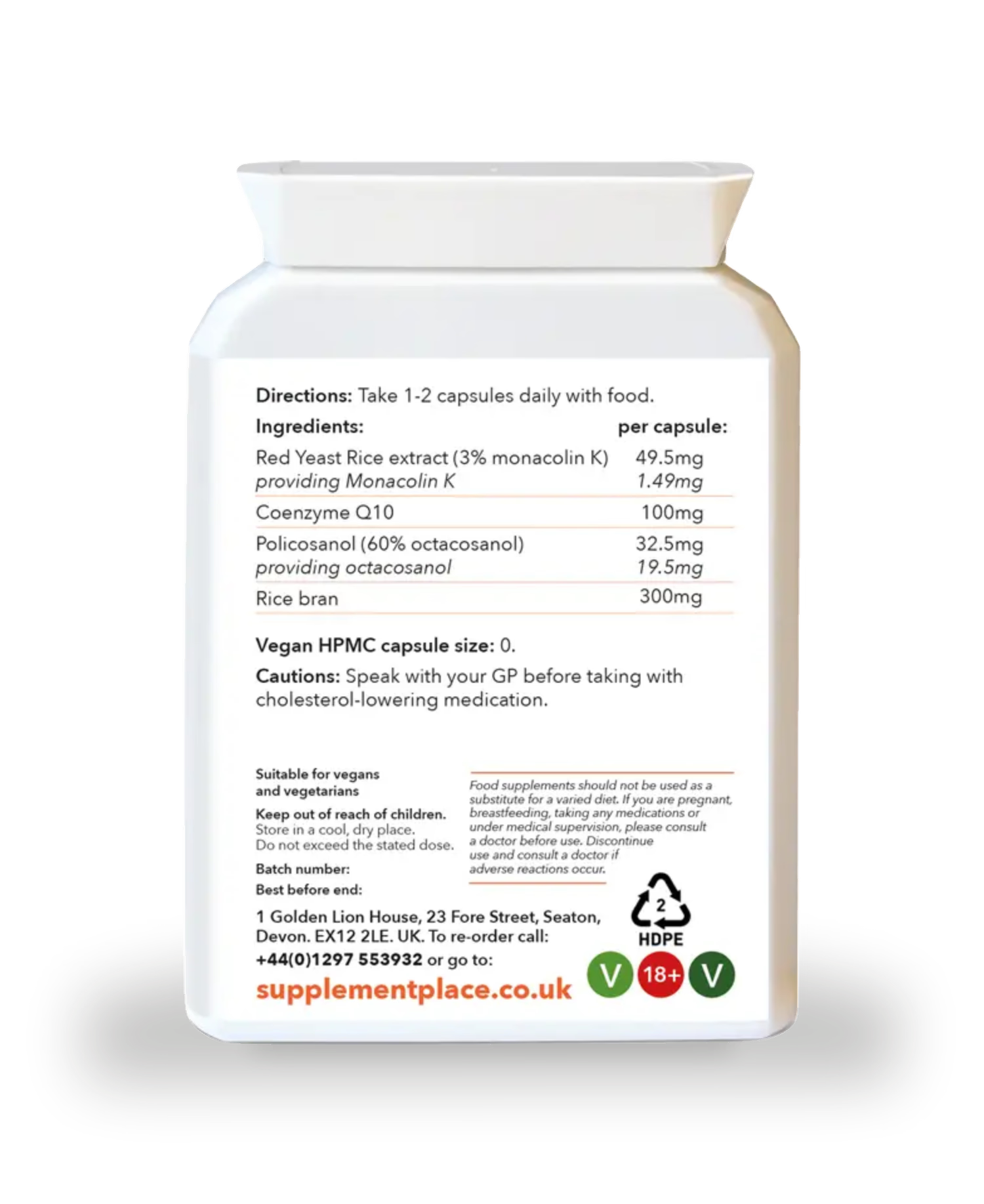 Supplement Place Reduchol supplement 60 capsules, UK version