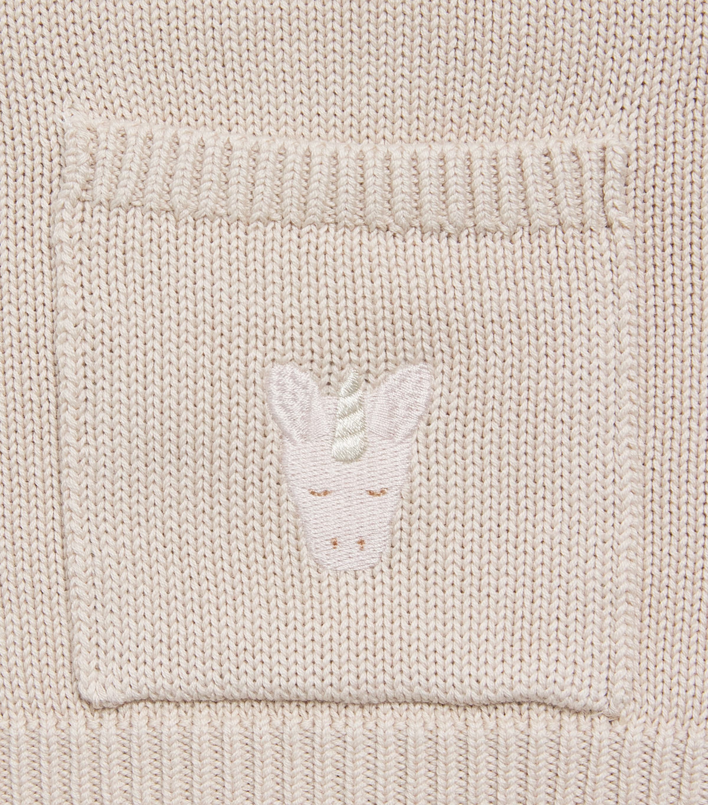 Donsje Organic Cotton Unicorn Loeke Baby Sweater 6-30 Months - British product