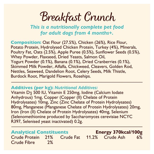 Lily's Kitchen Breakfast Crunch for Dogs   800g