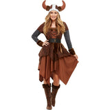 Smiffys barbarian queen costume dress and helmet (British brand)