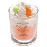 Bomb Cosmetics piped candle Peach Belini, UK version